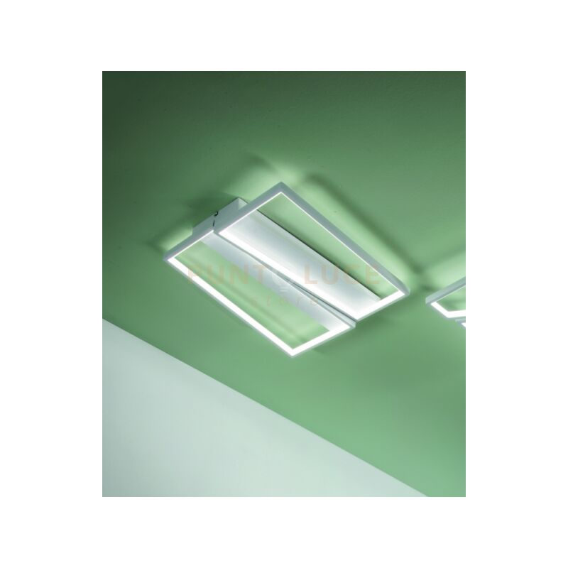 foto del prodotto ondaluce plafoniera led square bianco pl.square pc b.co