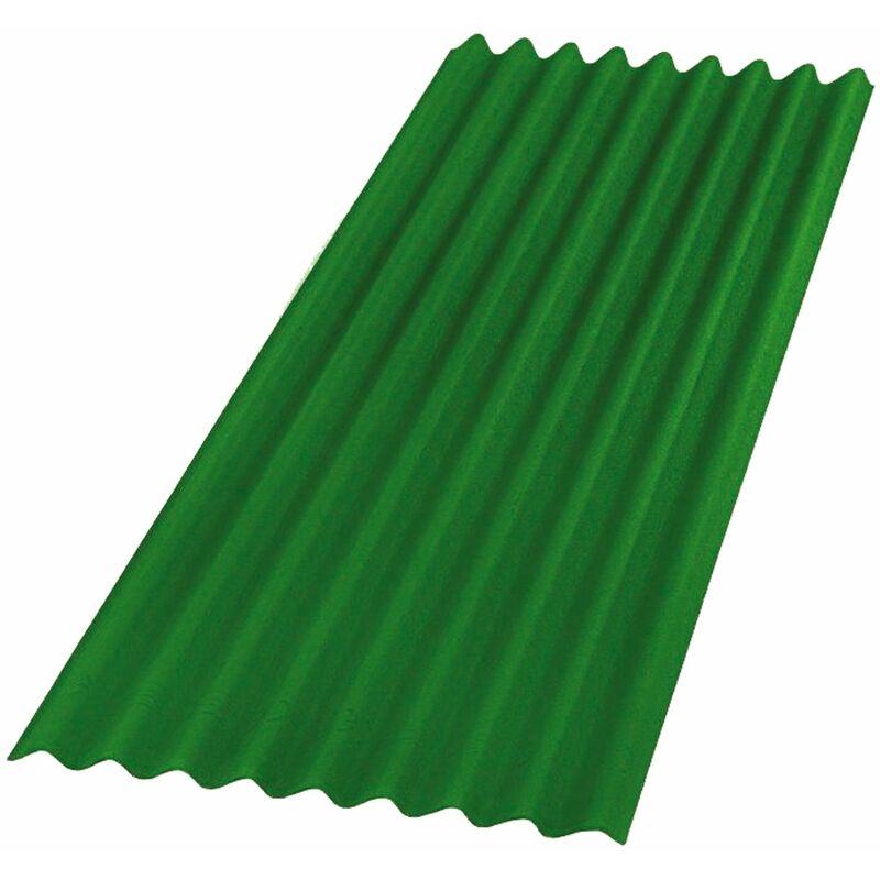 foto del prodotto onduline lastre ondulate in fibra bitumata 100x76 cm per tettoie e coperture easy line green