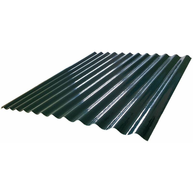 foto del prodotto onduline lastre ondulate in vetroresina 120x210 cm rossa o verde per coperture esterne green