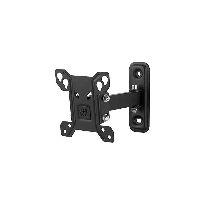 foto del prodotto one for all uno per tutti wm2141, supporto a parete per tv da 13 a 27 girevole a 90 peso massimo 30 kg, per tutti i tv led, lcd, plasma, nero