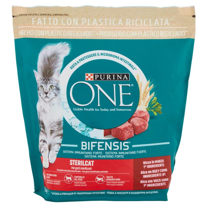 foto del prodotto one sterilcat 1.5kg manzo per gatti purina