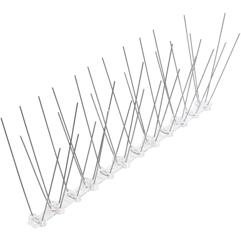 foto del prodotto onece dissuasori per piccioni in acciaio inox 3.3 m, kit spuntoni per uccelli, 10 pezzi da 33 cm, anti piccioni uccelli dispositivo, anti piccioni,