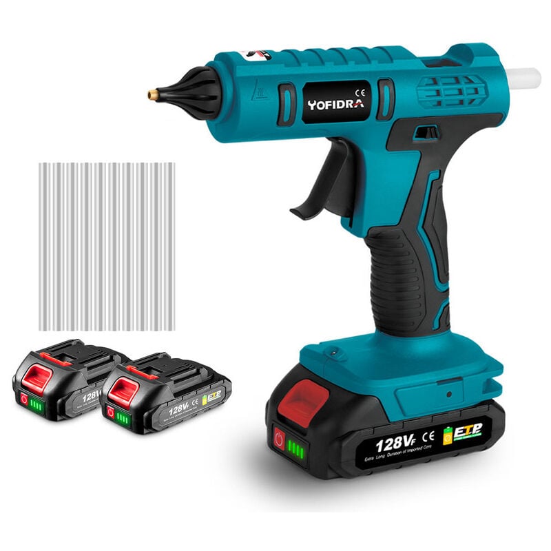 foto del prodotto onevan 18v pistole per colla a caldo per arts diy riparazione a caldo con 2 batterie