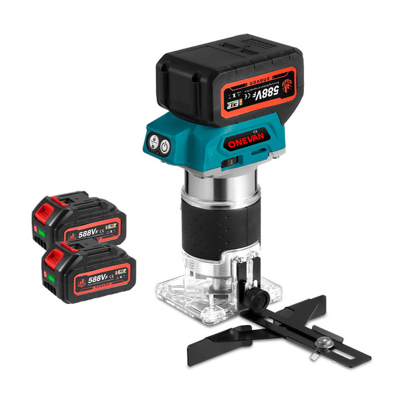 foto del prodotto onevan 900w fresatrice verticale senza spazzole 10000 30000rpm 6 8mm con 2 batterie con 2 batterie