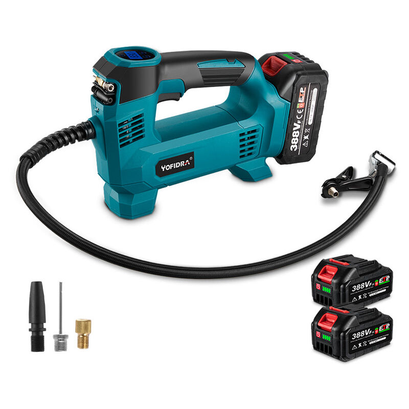 immagine 0 del prodotto onevan compressore portatile senza fili 18v con 3 valvole con 2 batterie e 1 caricabatteria