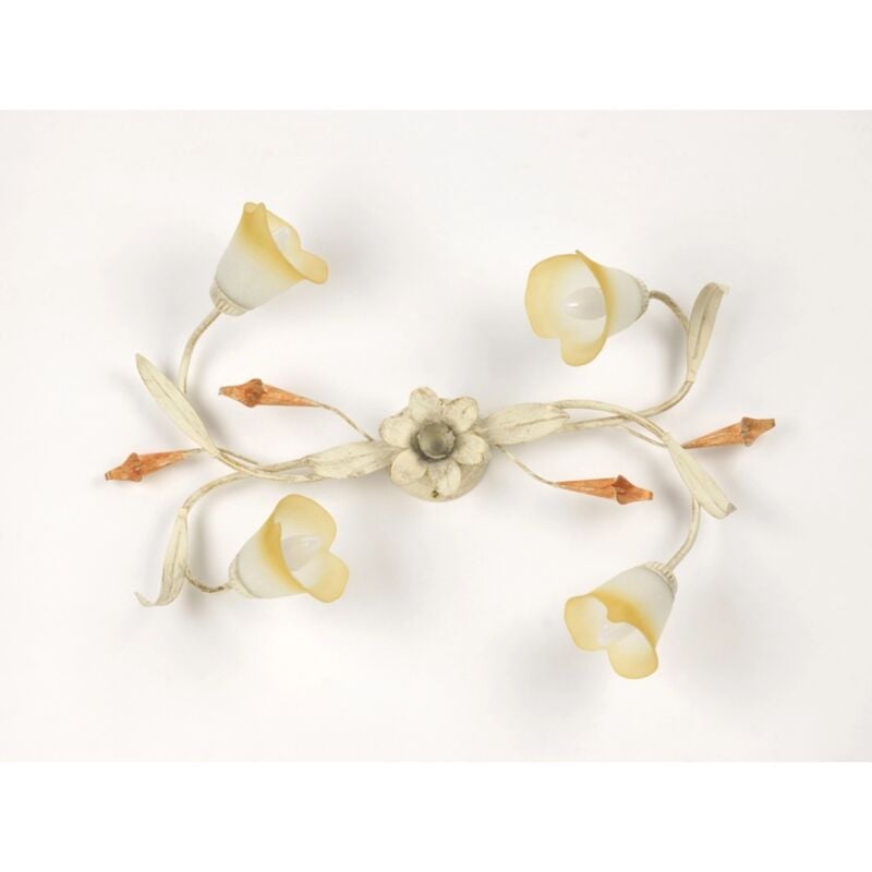foto del prodotto onli plafoniera lucrezia 4 luci color avorio, e14