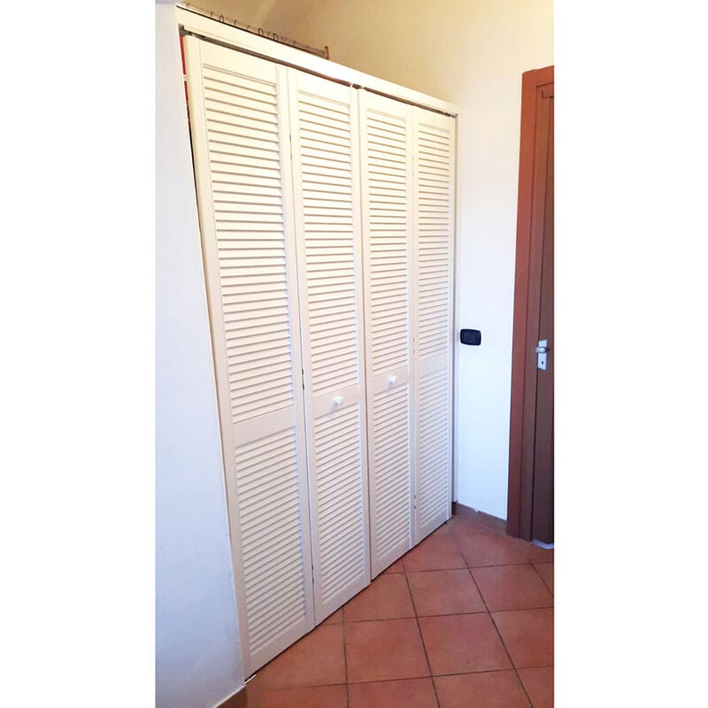 foto del prodotto onlywood anta per armadio a muro a persiana 710 x 2050 mm in legno verniciato bianco