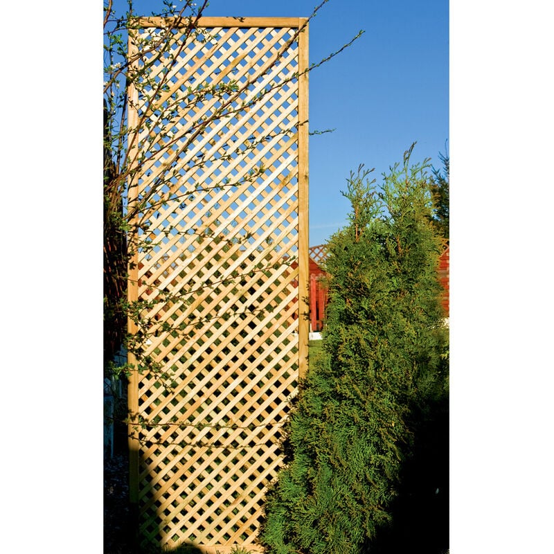 foto del prodotto onlywood grigliato in legno maglia stretta privacy 60 x 183 h. cm