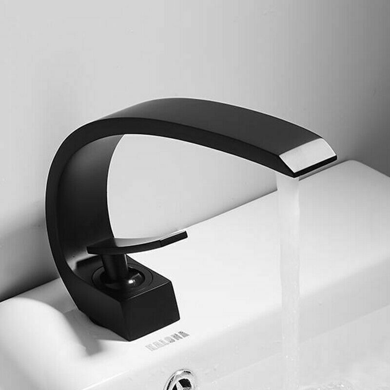 foto del prodotto onyzpily miscelatore monocomando bagno con flessibili acqua calda , per lavabo bagno installazione facile, ottone nera