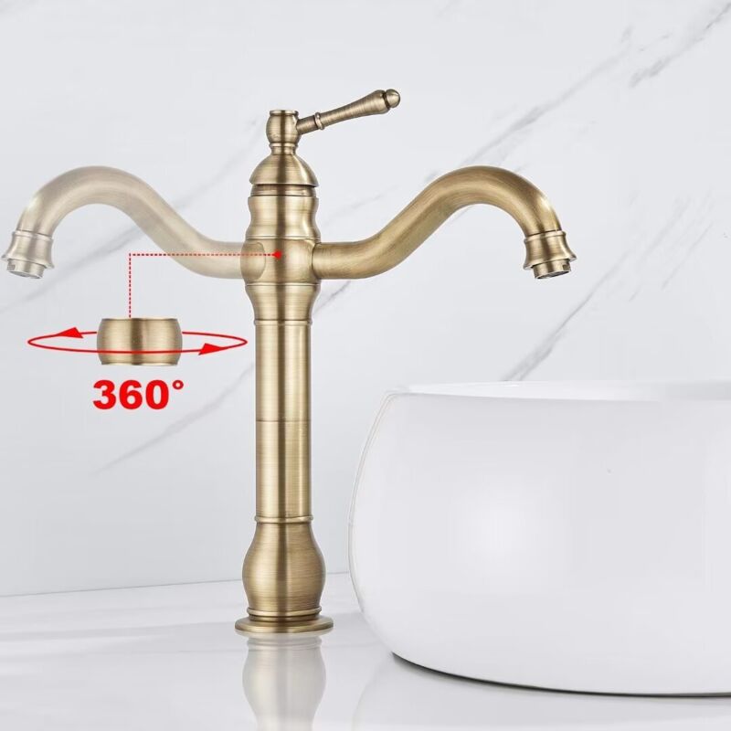 foto del prodotto onyzpily rubinetto lavabo e bidet bagno anticato miscelatore bagno vintage monocomando in ceramica floreale per lavandino da bagno
