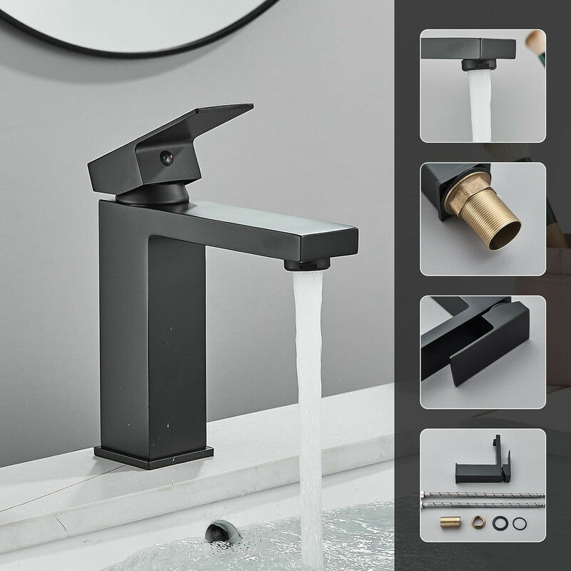 foto del prodotto onyzpily rubinetto lavello cucina,nero multifunzione miscelatore cucina in acciaio inox con beccuccio girevole a 360 ,con doccetta estraibile,in