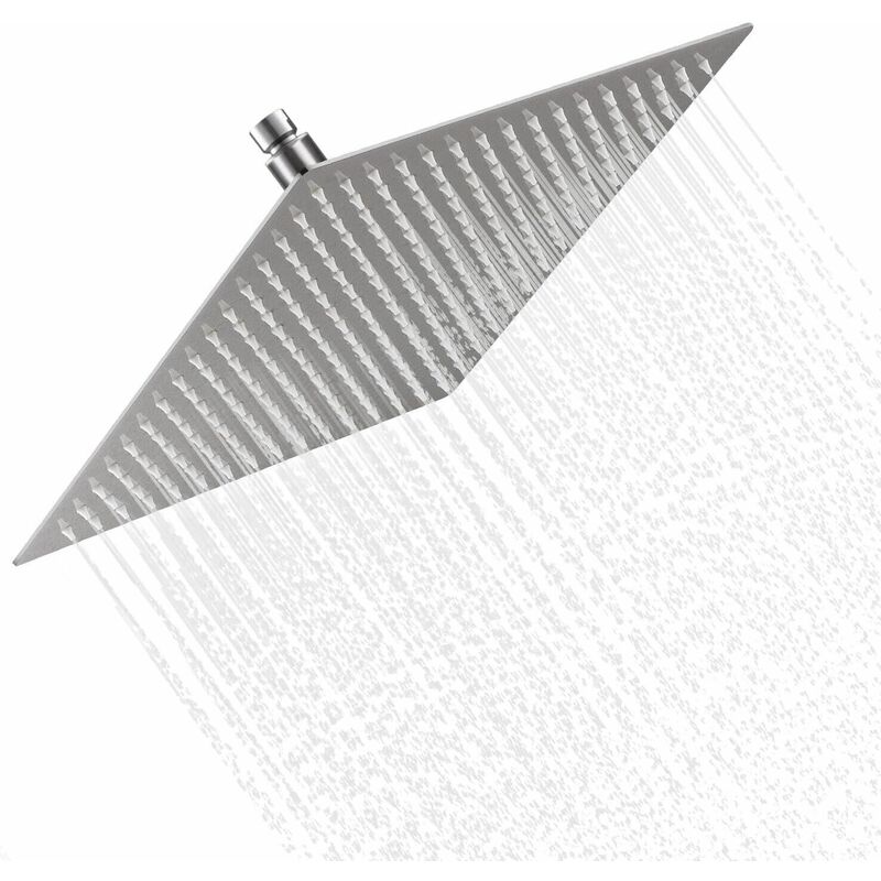 foto del prodotto onyzpily soffione doccia fisso a pioggia,40 40 cm soffione doccia grande ad alta pressione,spazzolato soffione doccia anticalcare in acciaio inox