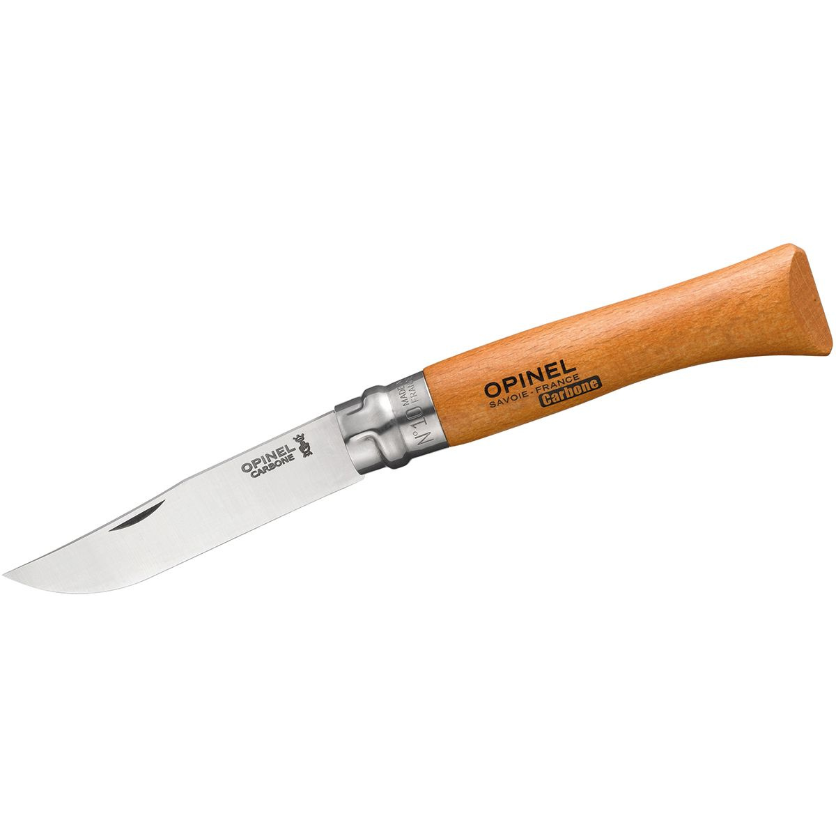 foto del prodotto opinel coltello con blocco lama carbon