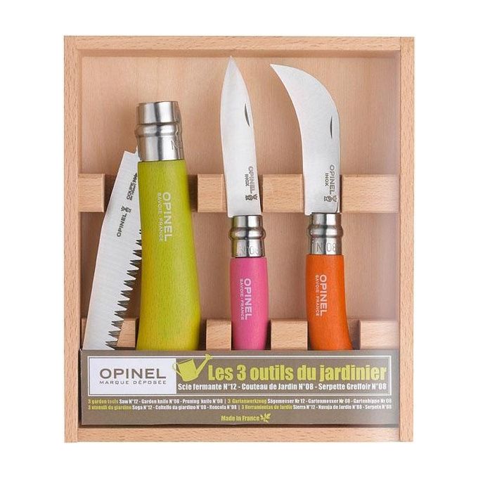 foto del prodotto opinel set coltelli virobloc giardiniere pezzi 3