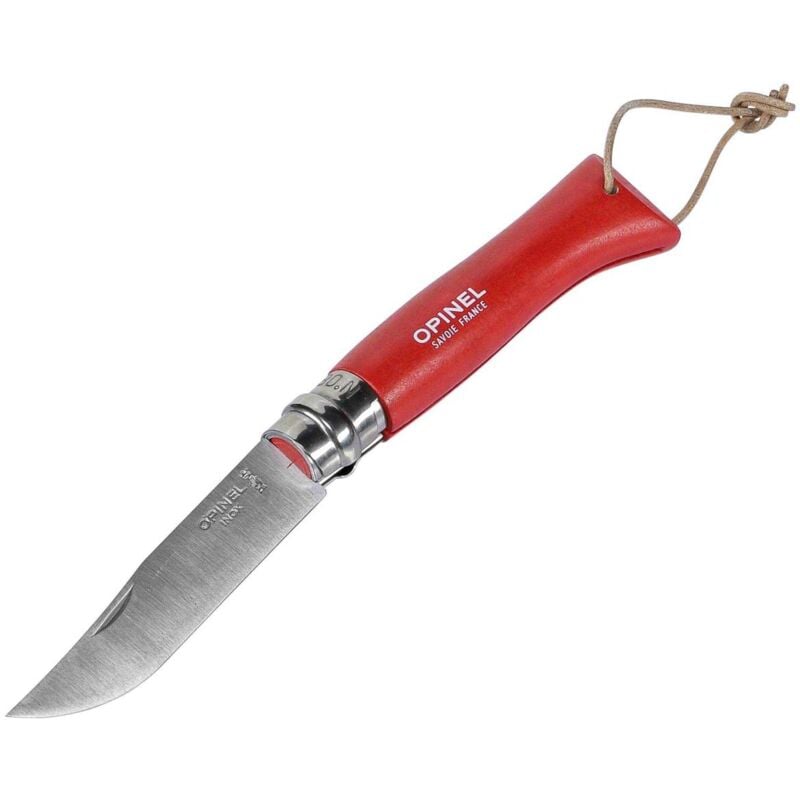 foto del prodotto opinel tradition colours bushwhacker n 08 coltello pieghevole 8,5 cm rosso