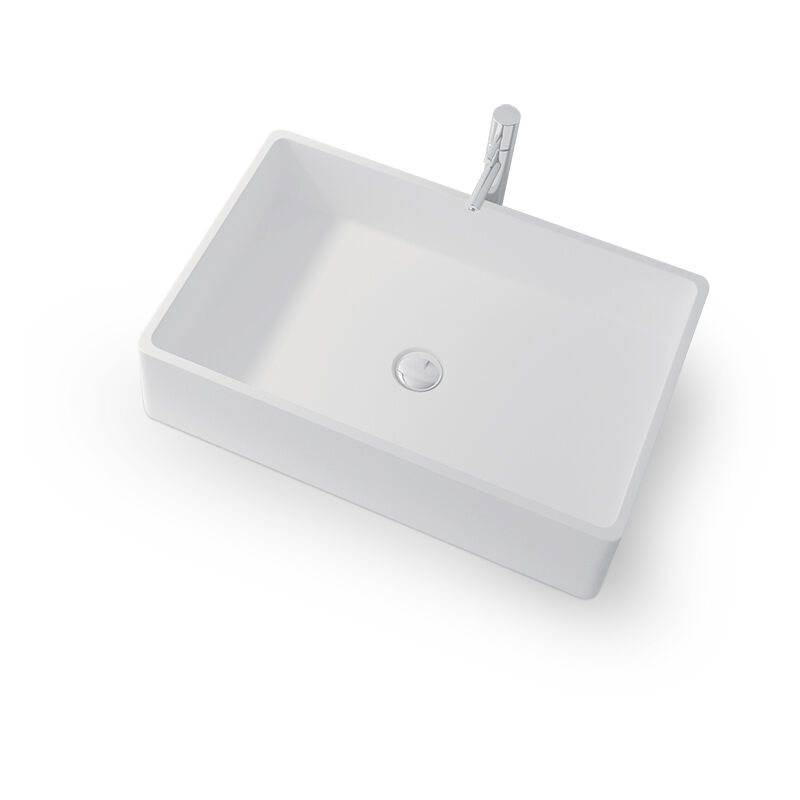 foto del prodotto opio lavabo rettangolare da appoggio lavabo