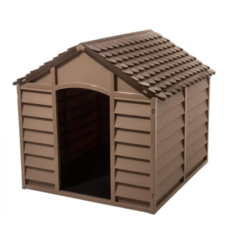 foto del prodotto opiros cuccia per cani dog kennel taglia media piccola facile da montare cm.71x71x68,5h