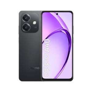 foto del prodotto oppo a40 smartphone, fotocamera ai 50mp, selfie 5mp, display 6.67 90hz lcd hd , 5100mah, ram 12 gb 6 6 rom 128gb, ip54, versione italia , sparkle black