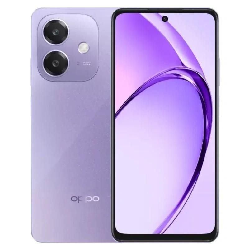 foto del prodotto oppo a40 smartphone, fotocamera ai 50mp, selfie 5mp, display 6.67 90hz lcd hd , 5100mah, ram 4 esp 8gb 4gb virtuali rom 128gb, ip54, versione italia , starry purple