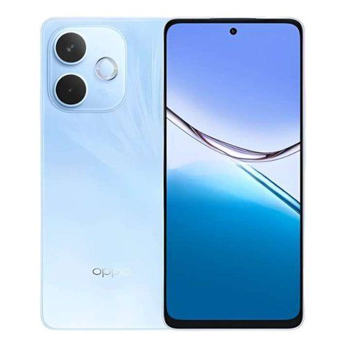 foto del prodotto oppo a5 pro smartphone, foto ai 50mp, frontale 8mp, display 6.67 90hz lcd hd , 5800mah, ram 8 esp4gb 6gb 8gb rom 256gb esp1tb , ip69, versione italia , feather blue