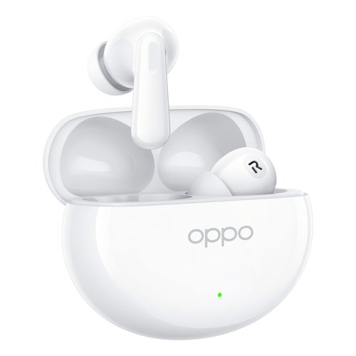 foto del prodotto oppo enco air4 auricolari true wireless,44h di autonomia, driver in titanio, bluetooth 5.4, controlli touch, cancellazione del rumore ai, android e ios, ip55, versione italiana , silky white