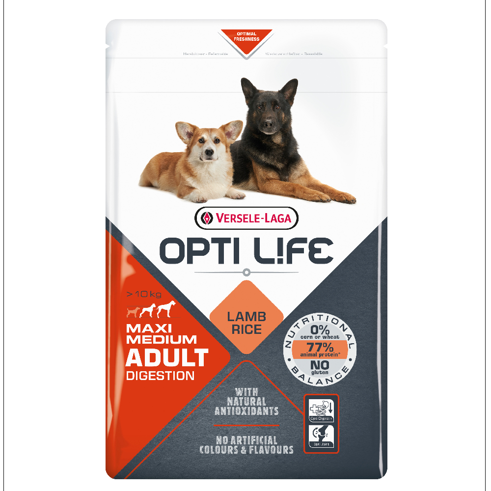 foto del prodotto opti life digestion adult medium maxi 12,5 kg