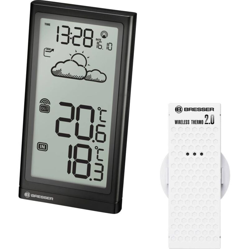 foto del prodotto optik meteo temp 7004200 stazione meteo digitale senza fili previsione per 12 24 ore numero di sensori max. 1 bresser