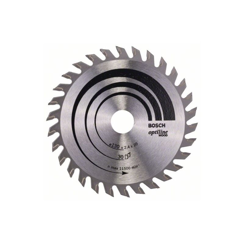 foto del prodotto optiline wood lama per sega circolare 130x20 mm per legno bosch