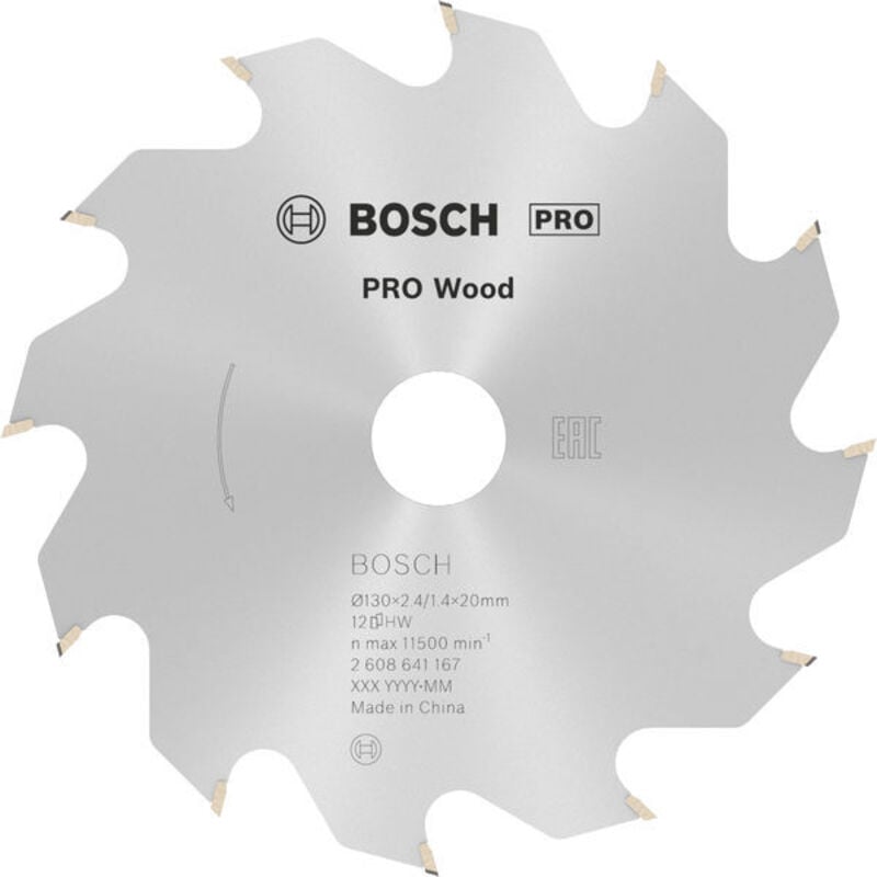 foto del prodotto optiline wood lama per sega circolare 130x20 mm per legno bosch