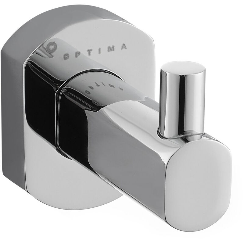 foto del prodotto optima gancio da parete in ottone cube way, cromato spi21 