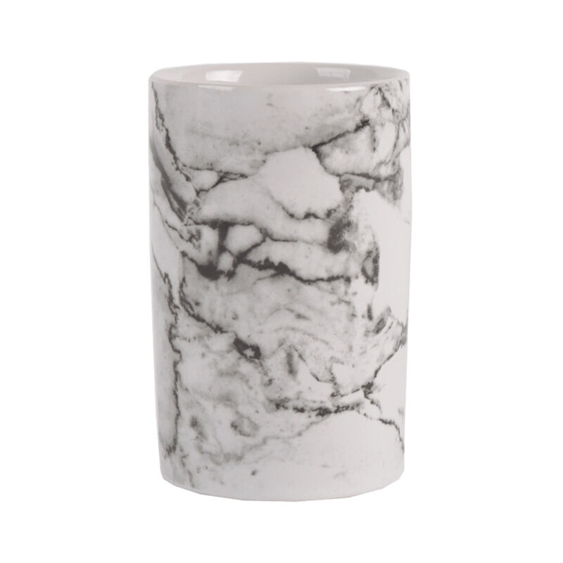 foto del prodotto optima marmo bicchiere in ceramica, aspetto marmo mar27 