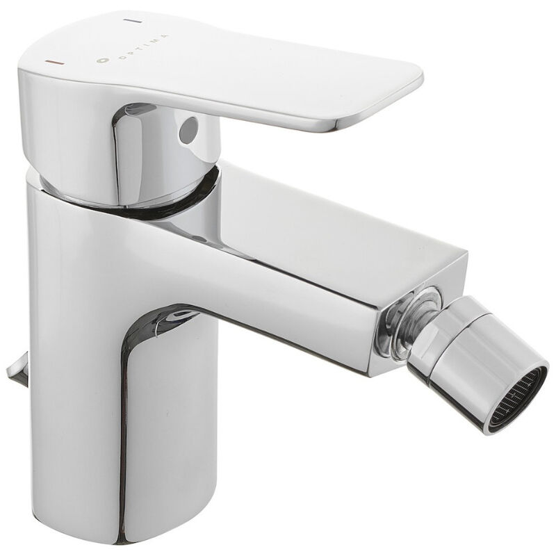 foto del prodotto optima miscelatore per bidet cube way con bocca cromata e cavo di alimentazione, cromo cu235 