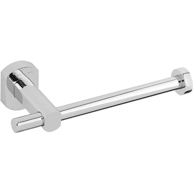 foto del prodotto optima portarotolo da parete in ottone cube way, cromato spi26 