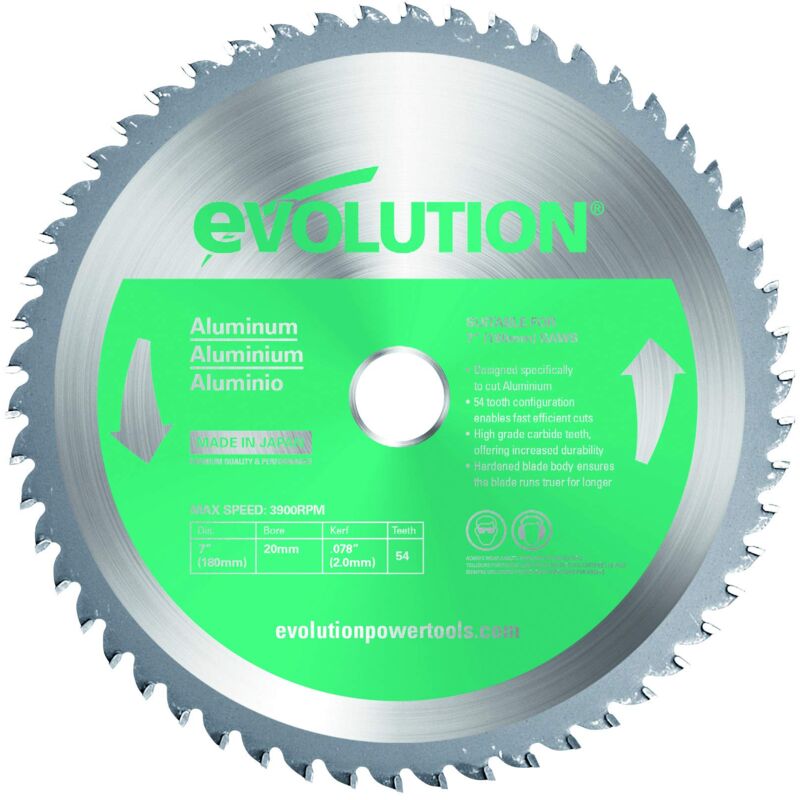 foto del prodotto optimum evolution evoblade al lama per sega circolare in alluminio, 180 mm