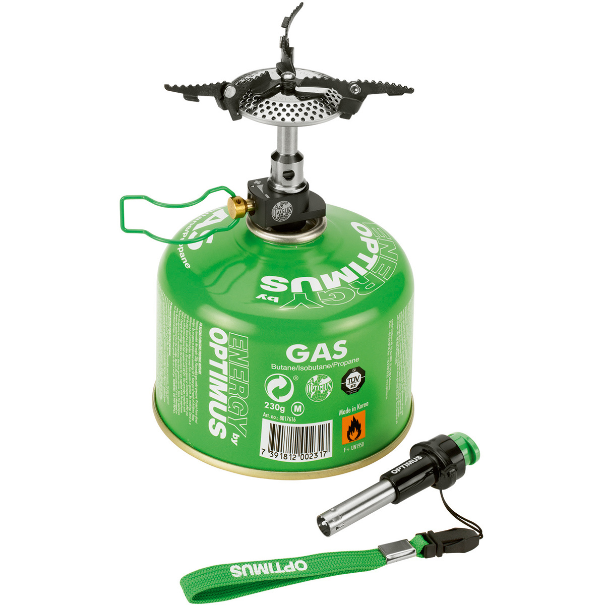 foto del prodotto optimus fornello crux lite con accendino piezoelettrico