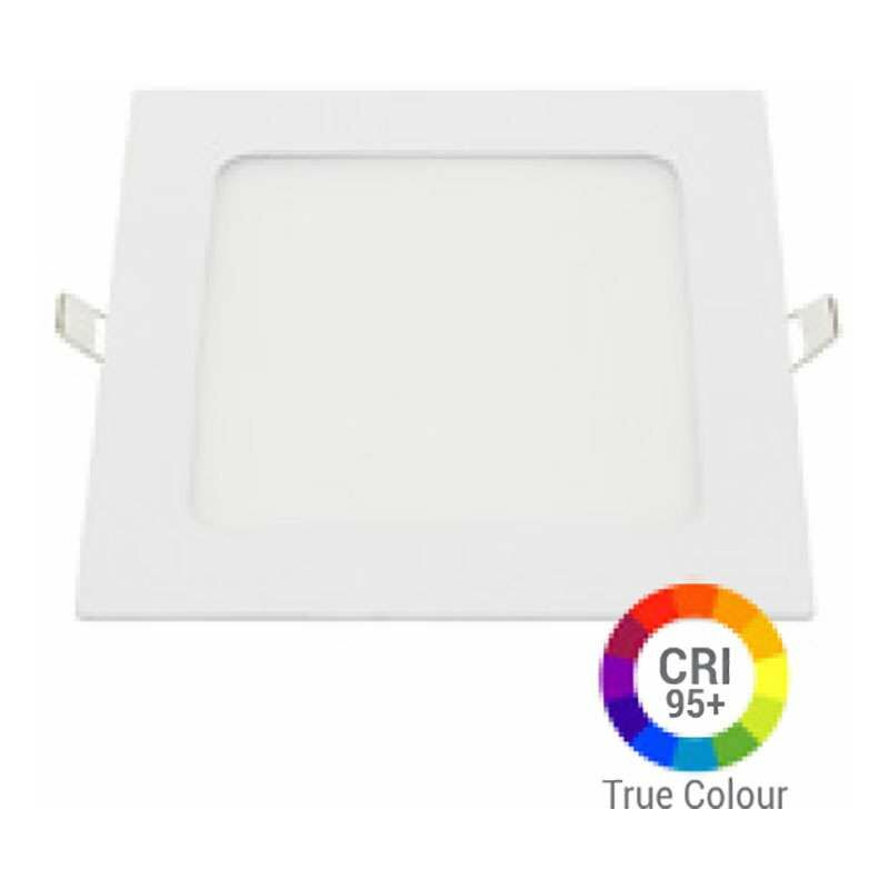 foto del prodotto optonica 18w quadrato led soffitto extra irc95 piastra recessibile bianco hot 2700k