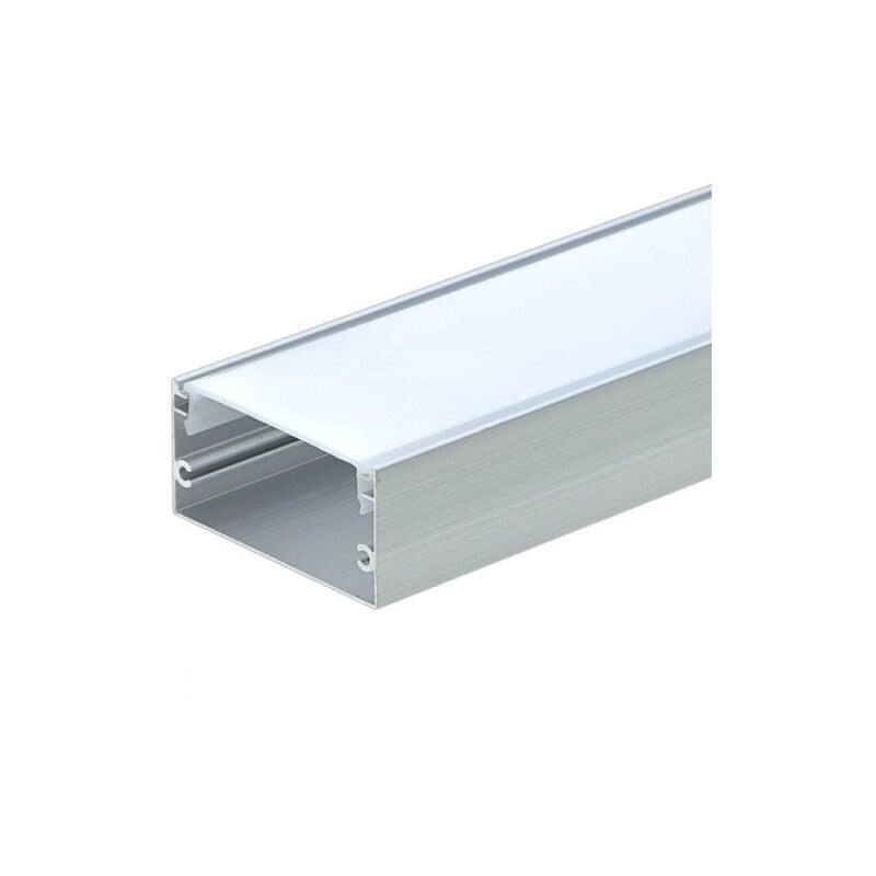 foto del prodotto optonica alluminio ampio profilo l40mm x h20mm per nastro led 2m