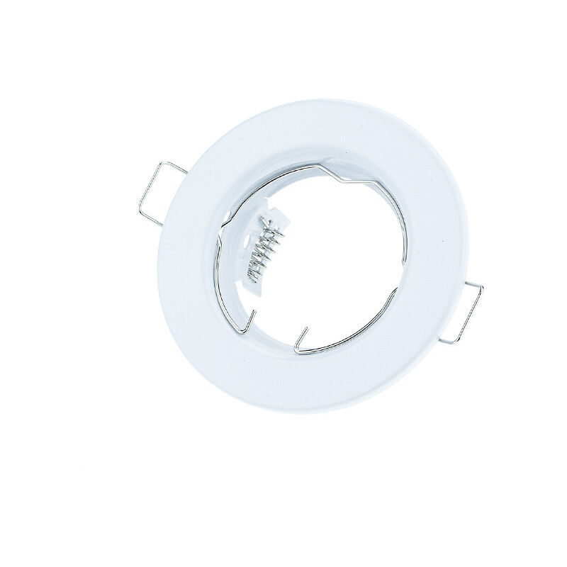 foto del prodotto optonica anello rotondo non regolabile gu5.3 bianco naturale alluminio 80mm x h29mm