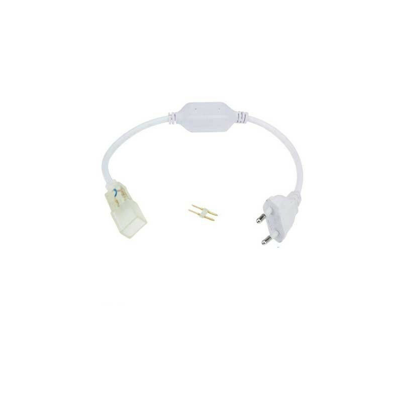 foto del prodotto optonica cavo di ingresso con connettore per strip led neon 230v
