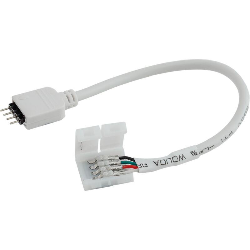 foto del prodotto optonica connettore flessibile per led strip rgb con pin connettore flessibile per fascia led rgb con perno plastica lunghezza 170