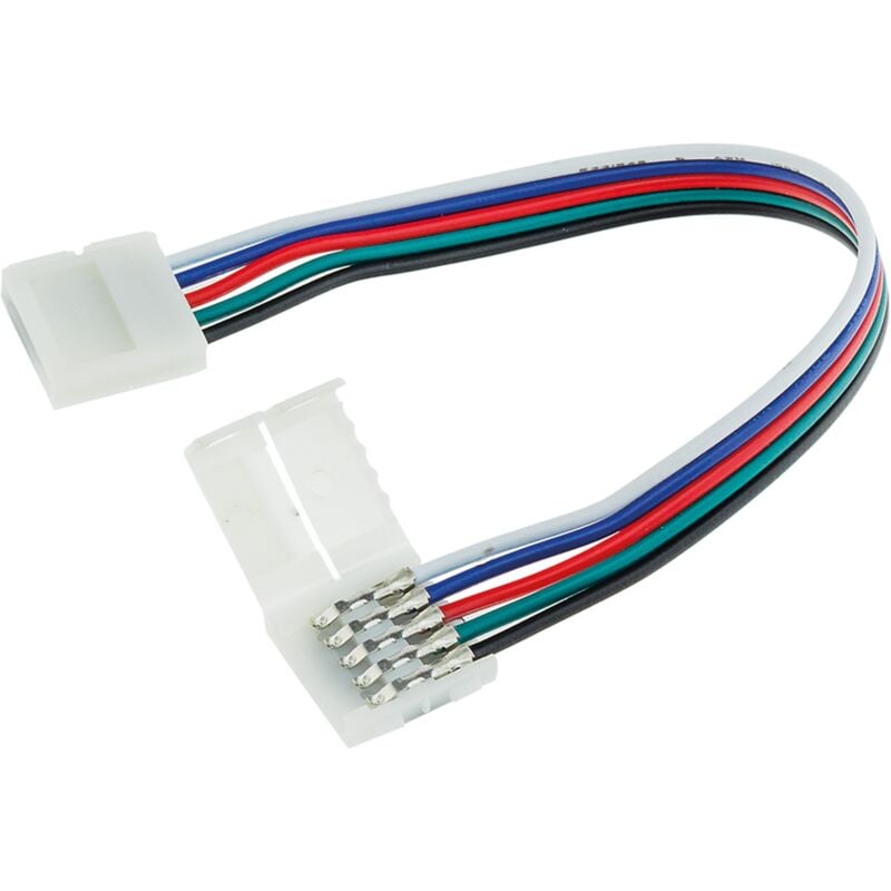 foto del prodotto optonica connettore flessibile per strisce led rgb wh connettore flessibile per strisce led rgb bianco plastica 180mm x 15mm