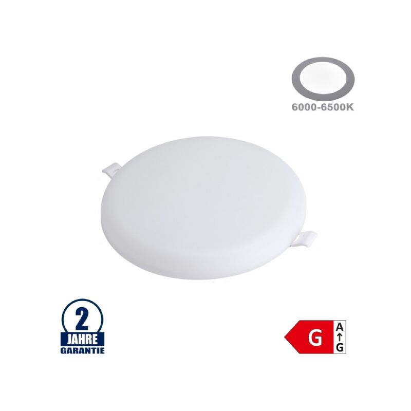 foto del prodotto optonica downlight led 24w impermeabile ip54 rotondo 170mm bianco bianco caldo 2700k