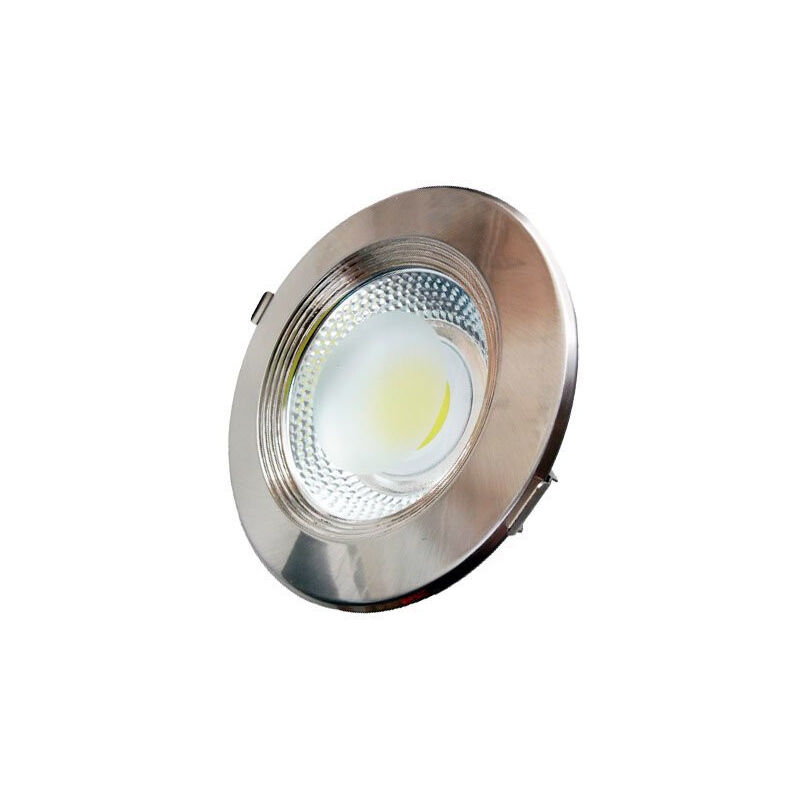 foto del prodotto optonica downlight led rotondo da 15w 170mm in acciaio inox bianco caldo 2700k