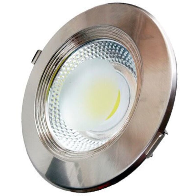 foto del prodotto optonica downlight led rotondo da 20w 188mm in acciaio inox bianco caldo 2700k