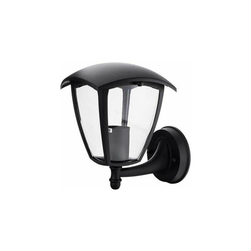 foto del prodotto optonica e27 impermeabile in alluminio nero ip44