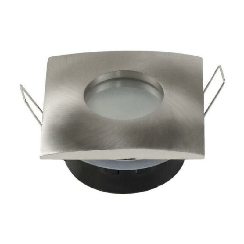 foto del prodotto optonica faretto incasso spotlight fixture square satin nickel gu10 ip65 2012
