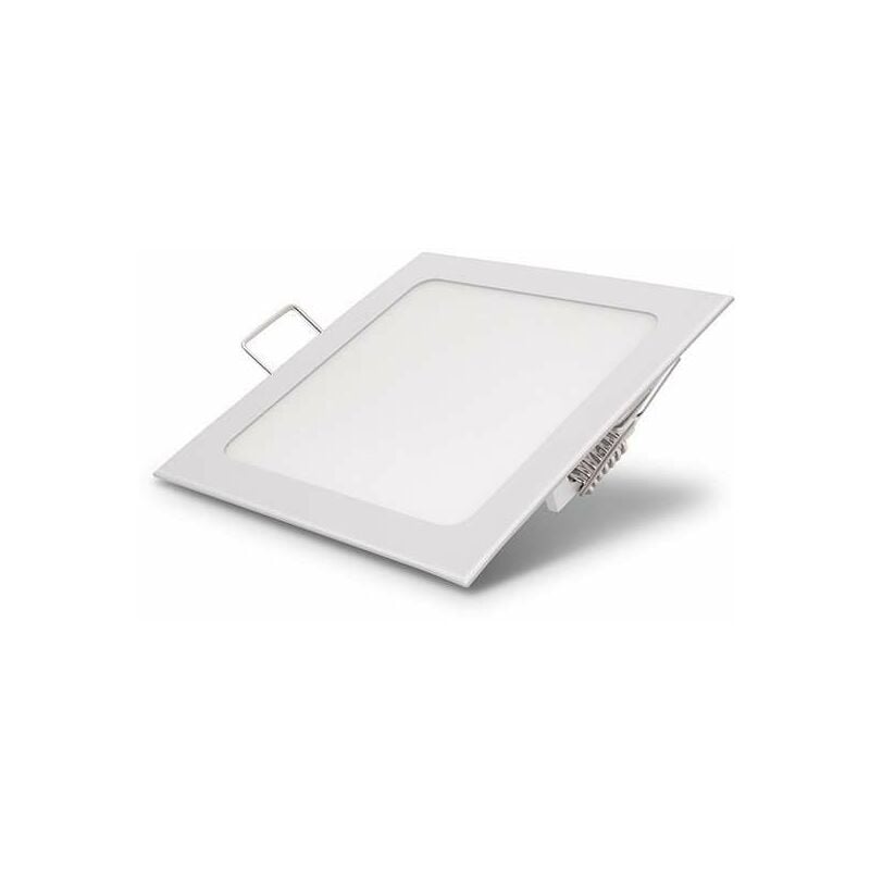 foto del prodotto optonica faretto led da incasso 3w 150lm 24w quadrato bianco 85mmx85mm bianco naturale 4500k