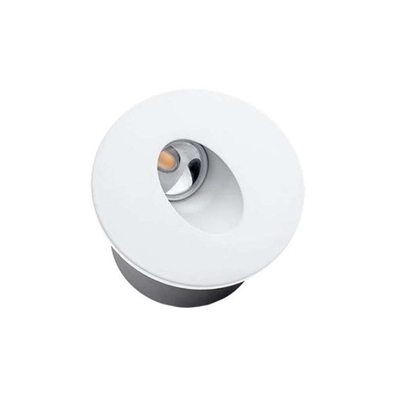 foto del prodotto optonica faretto led da incasso per scale rotonde 3w bianco ac 220 240v bianco neutro 4200k 1