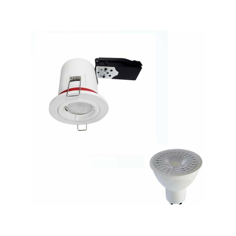 foto del prodotto optonica kit spot led rt2012 bbc bianco ip20 gu10 5w eq. 50w bianco naturale 4500k