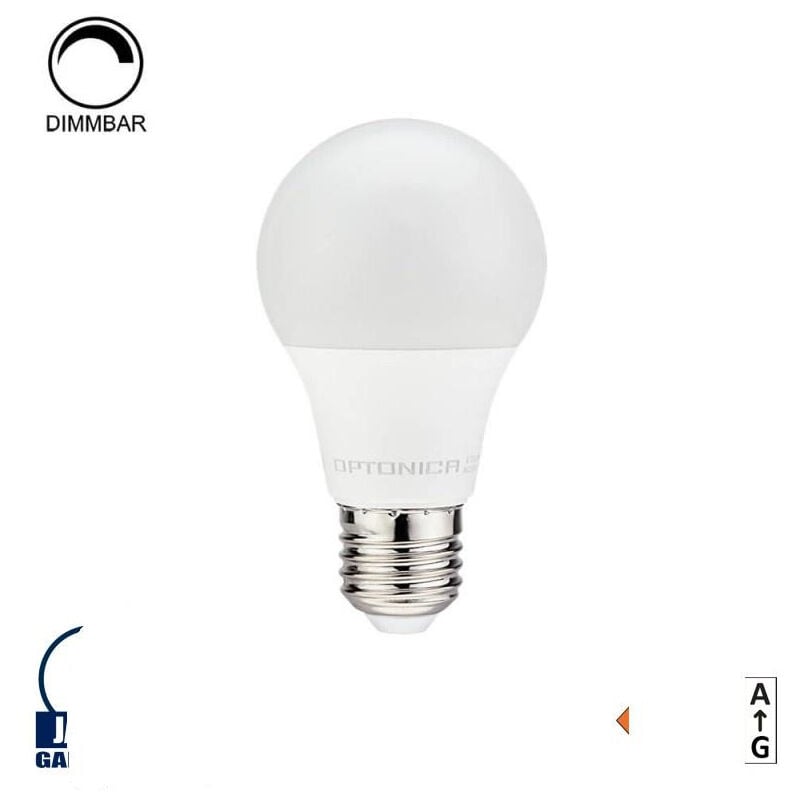 foto del prodotto optonica lampadina led dimmerabile e27 a60 9w equivalenti a 54w bianco naturale 4500k